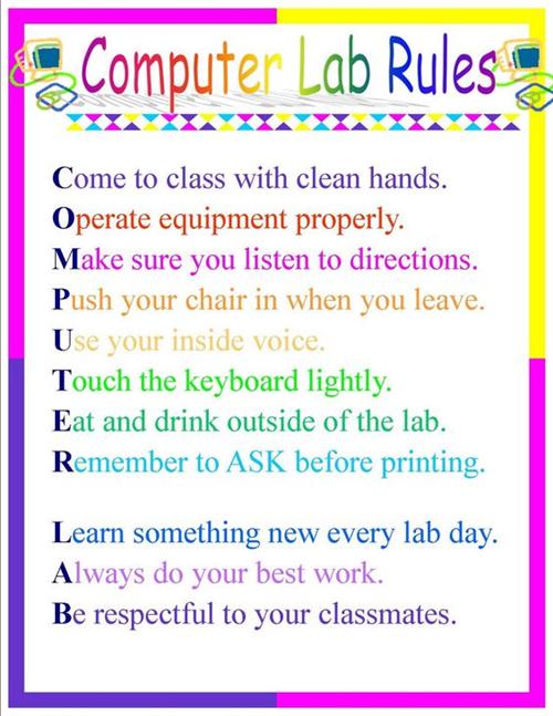 Computer Lab / Computer Lab Rules
